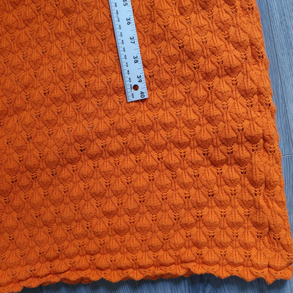 Alice Olivia Dress XL Orange Y2K Halter Bodycon Midi Party Cocktail Beach - Picture 6 of 9